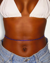 Load image into Gallery viewer, women's blue african waist beads