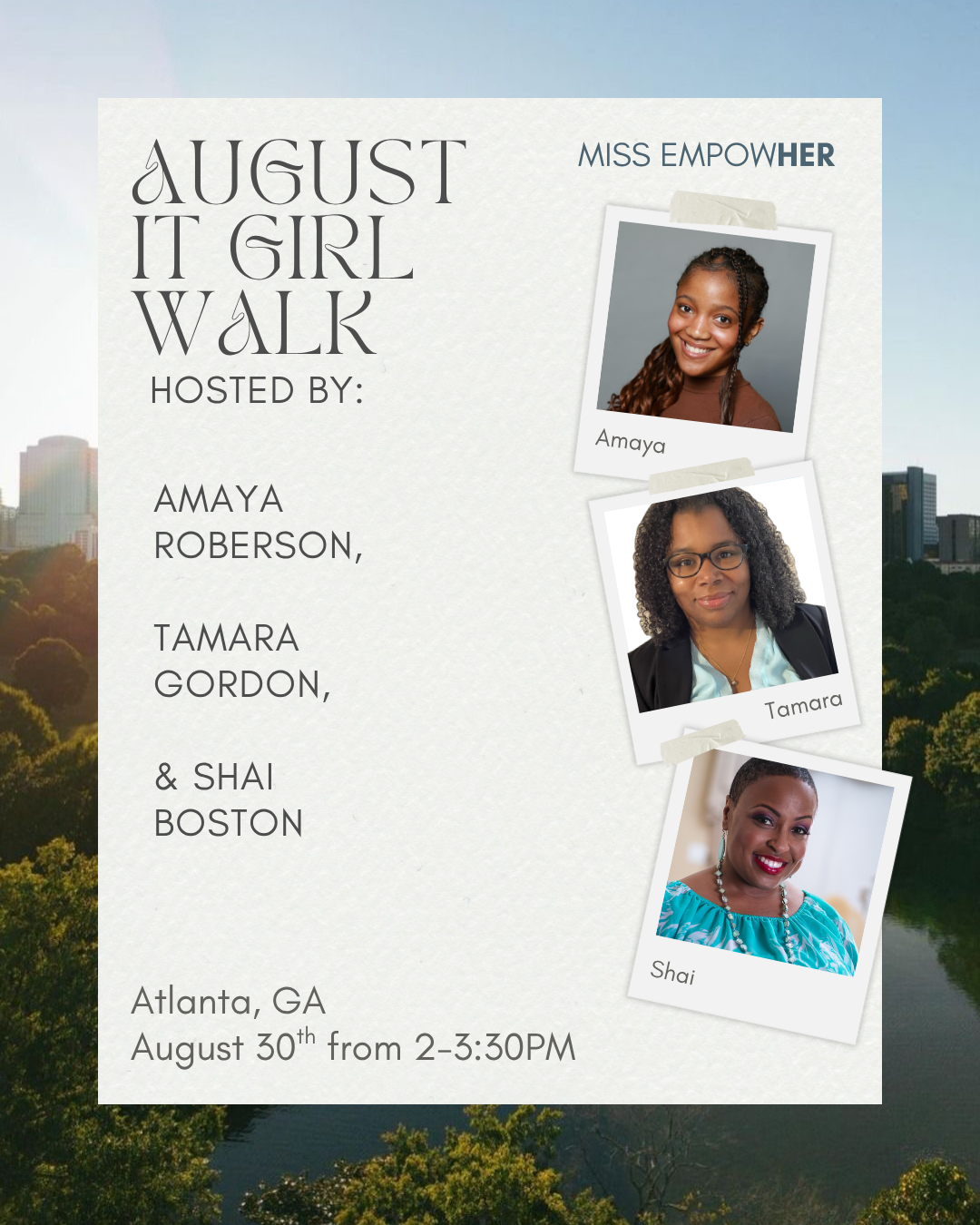 Miss EmpowHer: It Girl Walk (ATL) - August 30