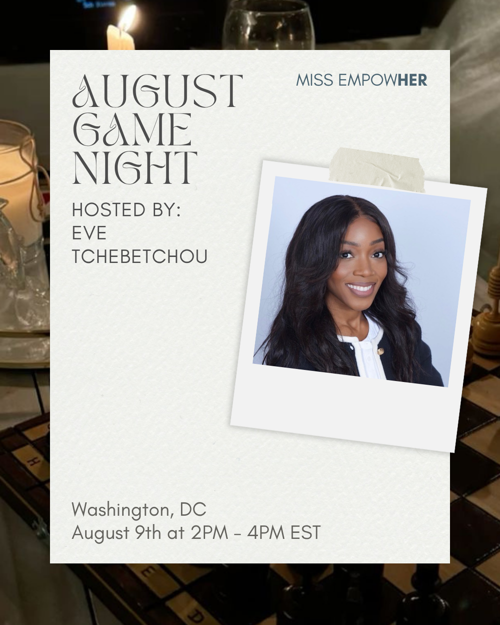 Miss EmpowHer Girls Love Game Nights (DC) - August 9