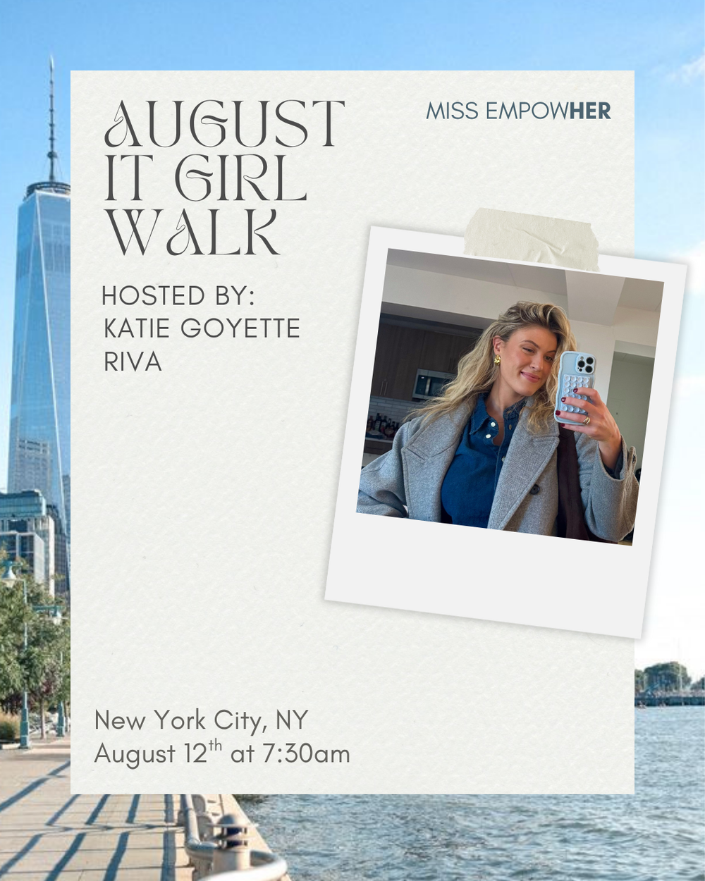 Miss EmpowHer IT Girl Walk (NYC) - August 12