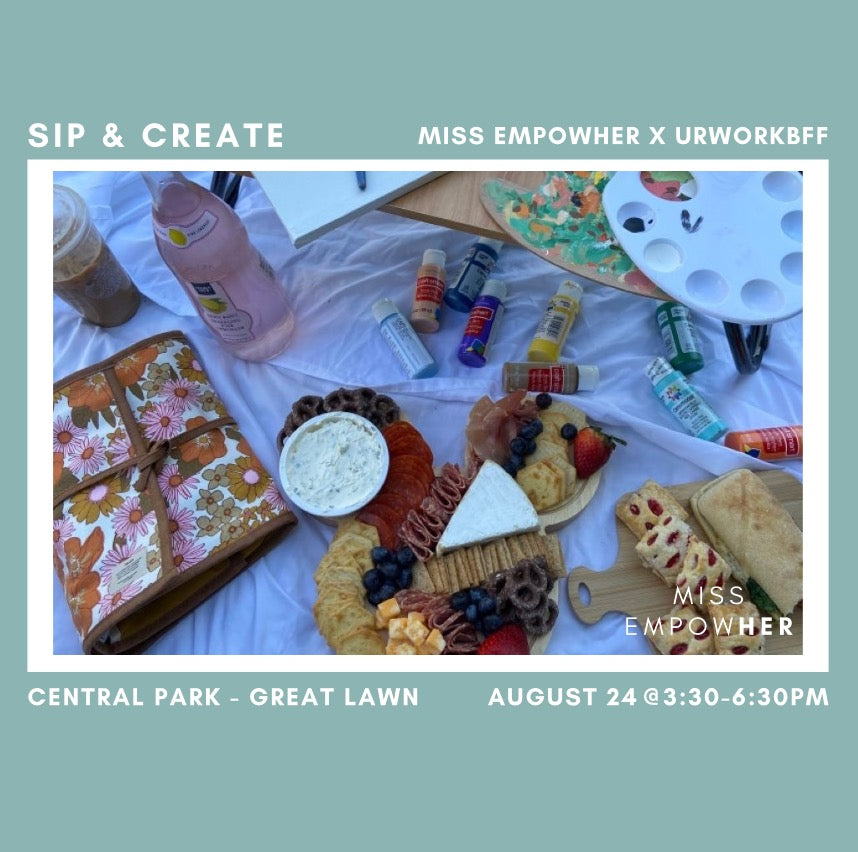 Miss EmpowHer X urworkbff Meetup NYC (8/24): Sip and Create (In-Person Event)