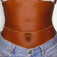 Gold African waist bead for women