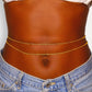 2 Gold Waist Beads for Women