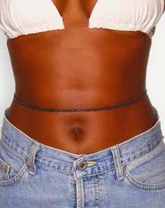 1 black african waist bead for women
