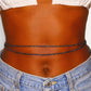 2 women's black waist beads