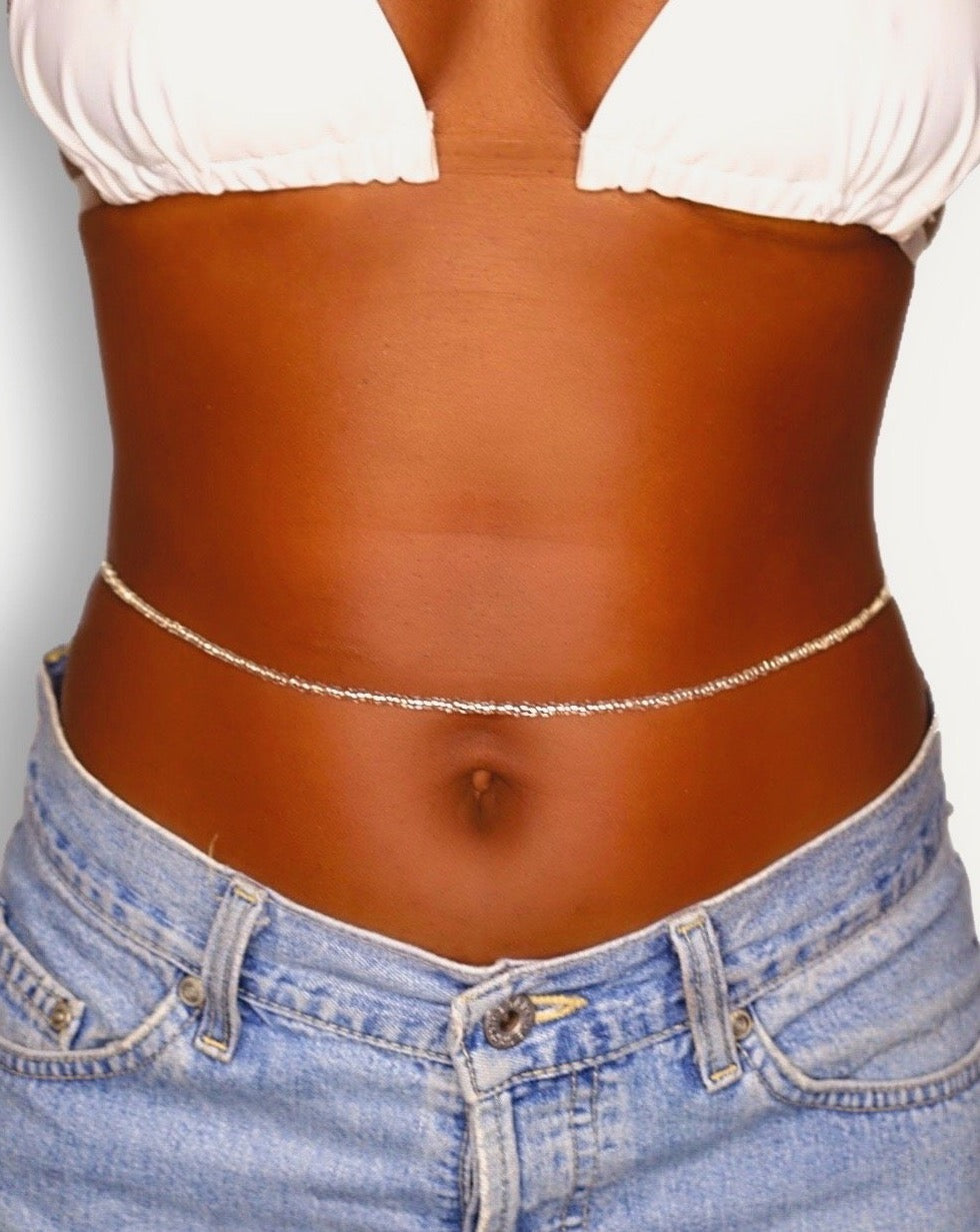 clear african waist jewelry for women