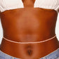 women's african waist beads in pink