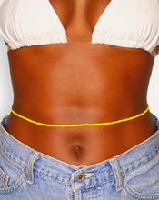 Load image into Gallery viewer, yellow african waist beads for women
