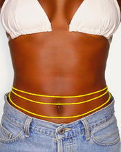 Load image into Gallery viewer, women&#39;s waist beads in yellow triple
